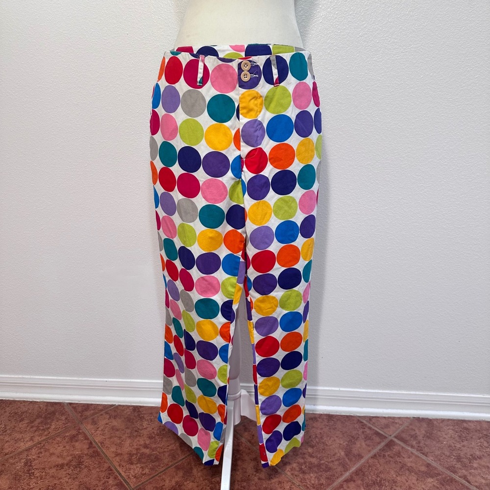 Polka Dot Whimsical Fun Printed Pants Unisex 36x30 Multi Color